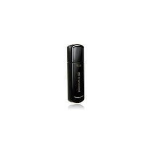 Transcend JetFlash 350 - USB-muistitikku - 16 Gt - USB2.0 - Pure Black (TS16GJF350) musta