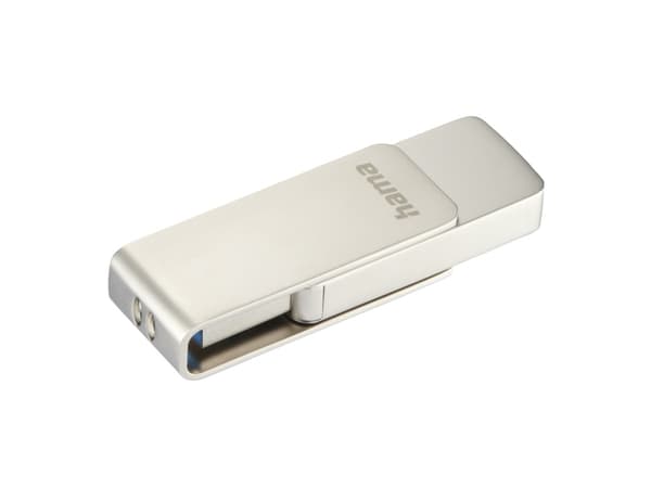 Hama Rotate Pro, 128 GB, USB Type-A, 3.2 Gen 1 (3.1 Gen 1), Svivel, Sølv Sølv