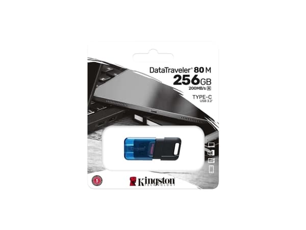 Kingston DataTraveler 80 M - USB flash-enhet - 256 GB - USB-C 3.2 Gen 1
