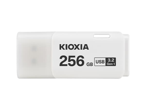 KIOXIA TransMemory U301 - USB flash-enhet - 256 GB - USB 3.2 Gen 1 - vit