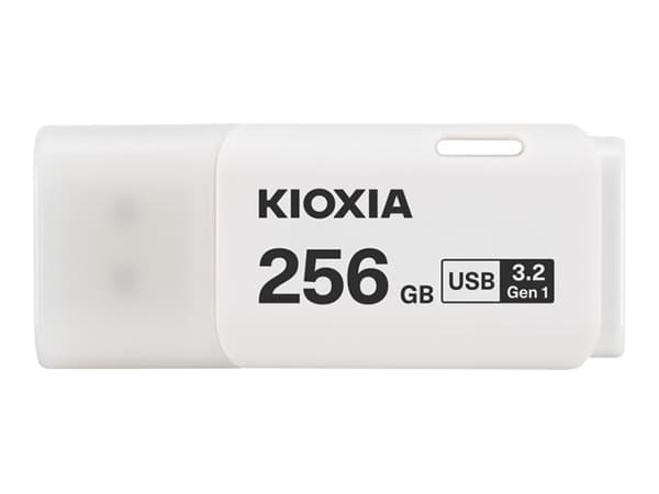 KIOXIA TransMemory U301 - USB-flashstasjon - 256 GB - USB 3.2 Gen 1 - hvit Hvit