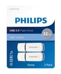 Miniatyrbillede 8 af 8: Philips FM32FD70D - USB 2.0 32GB - Sne - Grå - 2 stk.
