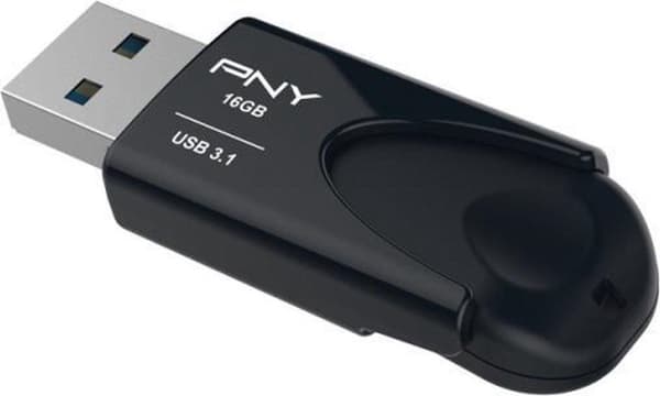 PNY Attache 4 USB-minne 16 GB USB Type-A 3.2 Gen 1 (3.1 Gen 1) Svart