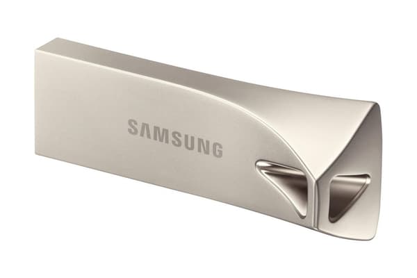 Samsung BAR Plus MUF-128BE3 - USB-flashdrev - 128 GB - USB 3.1 Gen 1 - champagne sølv
