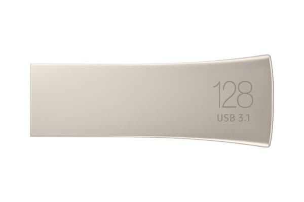 Samsung BAR Plus MUF-128BE3 - USB-flashdrev - 128 GB - USB 3.1 Gen 1 - champagne sølv