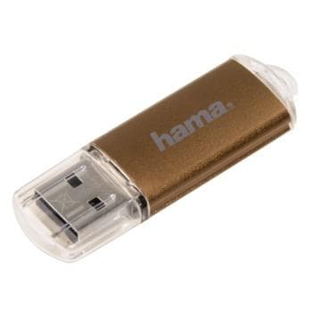 Hama Laeta USB-tikku 32 Gt USB 2.0 Brown 91076 Ruskea, Läpinäkyvä