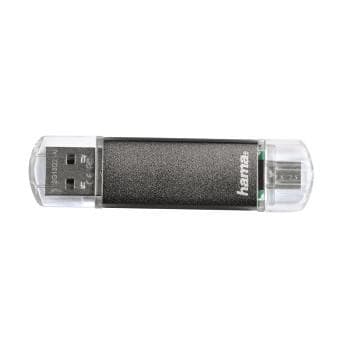 Hama FlashPen Laeta Twin USB-minne smartphone/surfplatta Grå 16 GB USB 2.0, Micro USB 2.0