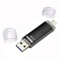 Miniatyrbillede 3 af 5: Hama FlashPen Laeta Twin USB stick smartphone/tablet Sort 128 GB USB 3.2 Gen 1 (USB 3.0), Micro USB 2.0