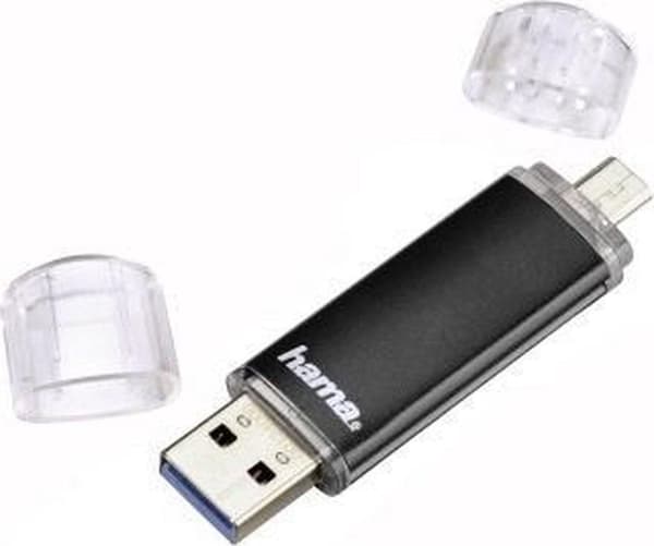 Hama FlashPen Laeta Twin USB stick smartphone/tablet Sort 32 GB USB 3.2 Gen 1 (USB 3.0), Micro USB 2.0