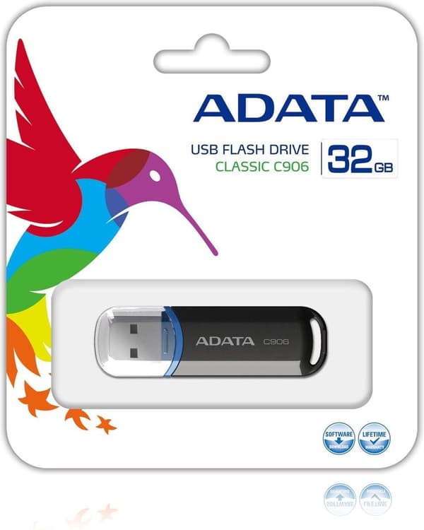 ADATA Classic USB 2.0 C906 - USB stick - 32 GB Sort