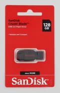 Miniatyrbild 10 av 11: SanDisk Cruzer Blade USB-minne 128 GB USB Typ-A 2.0 Svart, Röd
