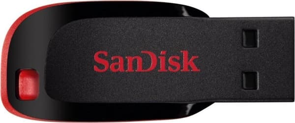 SanDisk Cruzer Blade USB-minne 128 GB USB Typ-A 2.0 Svart, Röd