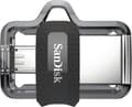 Miniatyrbild 2 av 9: SanDisk Ultra Dual m3.0 USB-minne 256 GB USB Type-A / Micro-USB 3.2 Gen 1 (3.1 Gen 1) Svart, Silver, Transparent