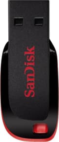 Miniatyrbild 4 av 11: SanDisk Cruzer Blade USB-minne 32 GB USB Type-A 2.0 Svart, Röd