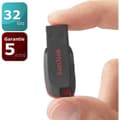 Miniatyrbild 10 av 11: SanDisk Cruzer Blade USB-minne 32 GB USB Type-A 2.0 Svart, Röd