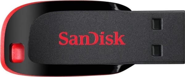 SanDisk Cruzer Blade USB-minne 64 GB USB Typ-A 2.0 Svart, Röd