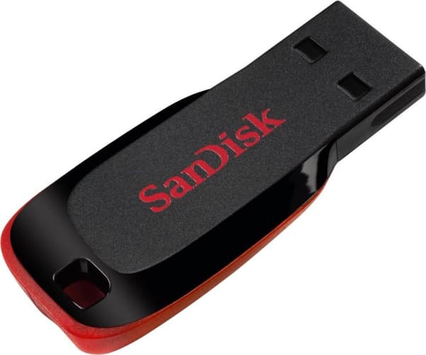 SanDisk Cruzer Blade USB-muistitikku 64 Gt USB Type-A 2.0 musta, punainen
