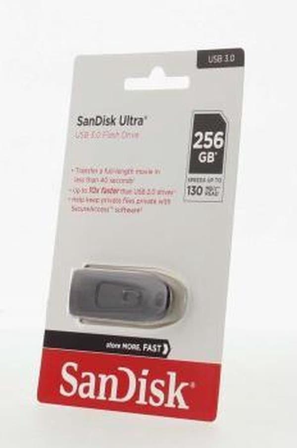 SanDisk Ultra USB-minne 256 GB USB Type-A 3.2 Gen 1 (3.1 Gen 1) Svart