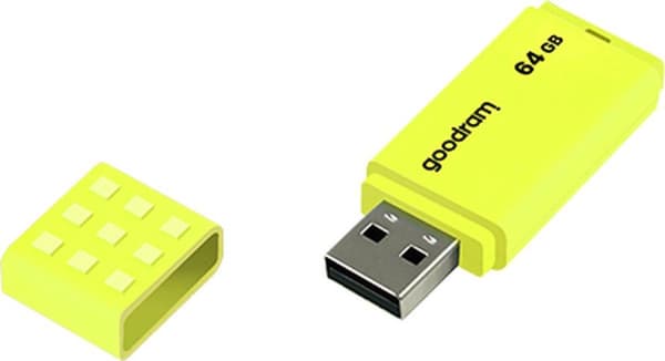 Goodram UME2-0640Y0R1 USB-flashdrev 64 GB USB Type-A 2.0 Gul