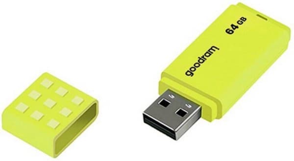 Goodram UME2-0640Y0R1 USB-flashdrev 64 GB USB Type-A 2.0 Gul
