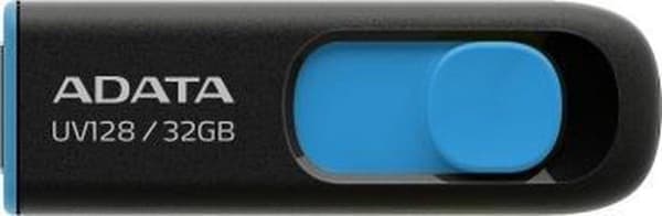 ADATA DashDrive UV128 32GB USB-muistitikku USB Type-A 3.2 Gen 1 (3.1 Gen 1) Musta, Sininen