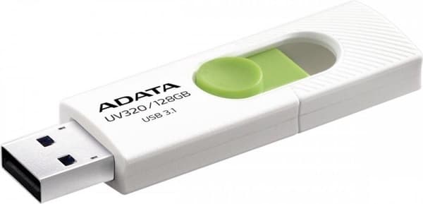 ADATA UV320 USB-minne 128 GB USB Typ-A 3.2 Gen 1 (3.1 Gen 1) Grön, Vit