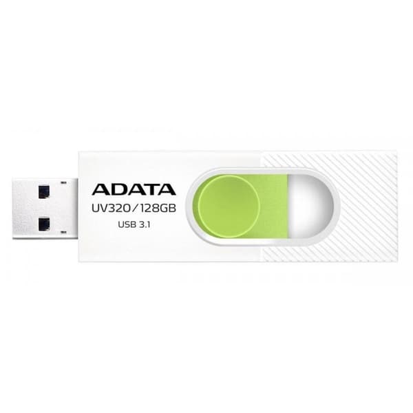 ADATA UV320 USB-minne 128 GB USB Typ-A 3.2 Gen 1 (3.1 Gen 1) Grön, Vit Grön, Vit