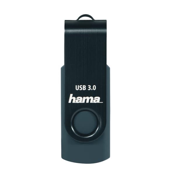 Hama "Rotate" - USB Flash Drive - 32 GB - USB 3.0 - petrol blue