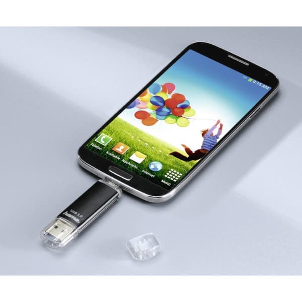 Hama FlashPen "Laeta Twin" - USB flash drive - 256 GB - USB 3.0 / micro USB - black