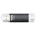 Miniatyrbild 2 av 5: Hama FlashPen "Laeta Twin" - USB flash drive - 256 GB - USB 3.0 / micro USB - black