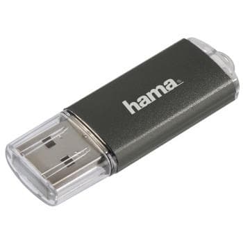 Hama FlashPen "Laeta" - USB Flash Drive - 16GB - USB2.0 - Grå (90983) Grå