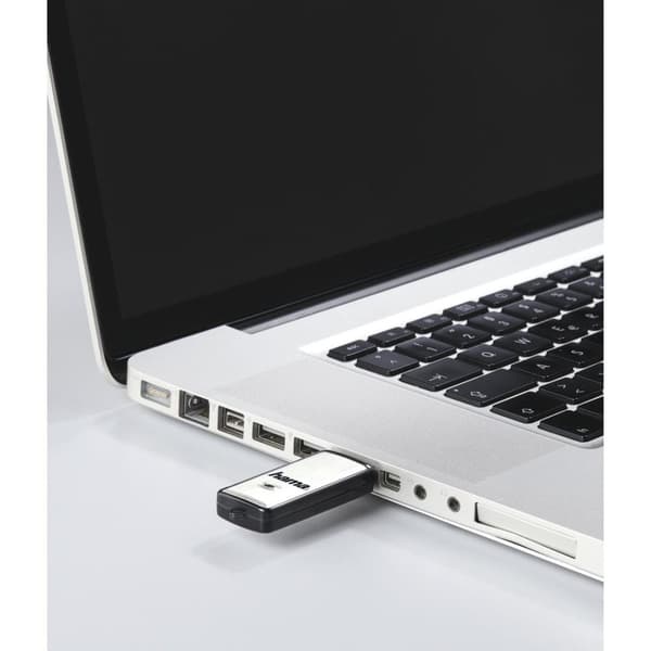 Hama "Fancy" - USB Flash Drive - 128 GB - USB 2.0 - sort, sølv