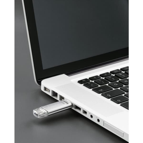 Hama FlashPen "C-Laeta" - USB flash drive - 128 GB - USB 3.0/USB Type C - silver