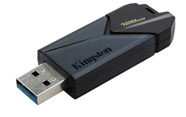 Kingston DataTraveler Exodia Onyx - USB-minnepinne - 128 GB - USB 3.2 Gen 1 Sort