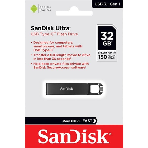 Sandisk Usb-Minne Typ C Flash Drive 32Gb 150Mb/S