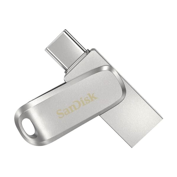 Sandisk Usb-Minne Ultra Dual Drive Luxe Type C 128Gb 150Mb/S Usb 3.1 Gen1 Rostfritt stål