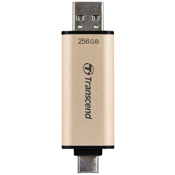 Transcend USB-minnepinne JF930C 2-i-1 (USB3.2/USB-C) 256 GB Gull