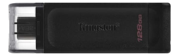 kingston DataTraveler 70 - 128 GB USB-C 3.2 Flash Drive Sort