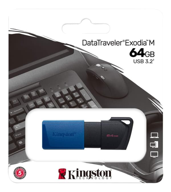 kingston DataTraveler Exodia M USB-minnepinne, 64 GB