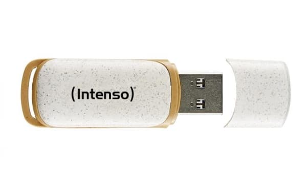 Intenso Green Line, 128 GB, USB A-tyyppi, 3.2 Gen 1 (3.1 Gen 1), Suojus, 6 g, Beige, Ruskea