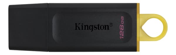 Kingston DataTraveler Exodia USB-minne, 128GB, USB3.2, Gen1 (Svart/Gul) Svart, Gul