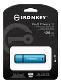 Miniatyrbild 3 av 3: Kingston 128GB IKVP50 256bit Krypterat USB-minne