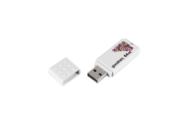 Pendrive UME2 64GB USB 2.0 Spring Valkoinen