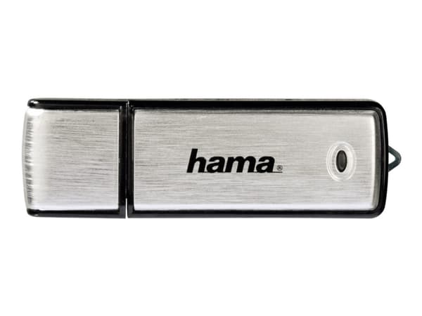 Hama FlashPen Fancy - USB-flashstasjon - 16 GB - USB 2.0 Sort, Sølv