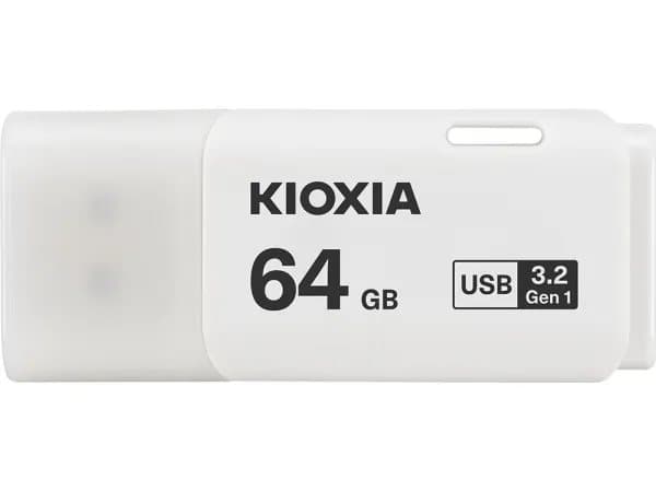 KIOXIA TransMemory U301 - USB flash-enhet - 64 GB - USB 3.2 Gen 1 Vit
