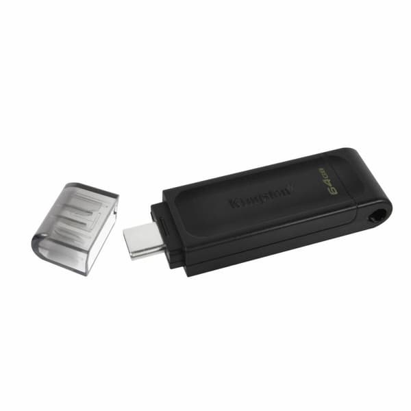 USB-stik Kingston DT70/64GB usb c Sort 64 GB Sort