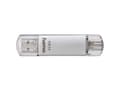 Pikkukuva 3 / 5: Hama C-Laeta, 256 GB, USB Type-A / USB Type-C, 3.2 Gen 1 (3.1 Gen 1), 70 MB/s, Suojus, Hopea