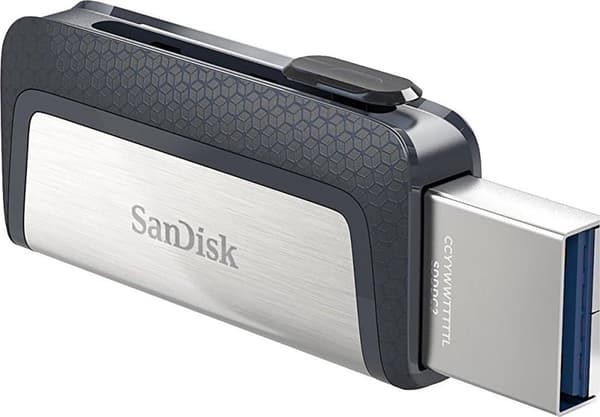 Sandisk Ultra Dual Drive USB Type-C USB-minne 32 GB USB Type-A / USB Type-C 3.2 Gen 1 (3.1 Gen 1) Svart, Silver