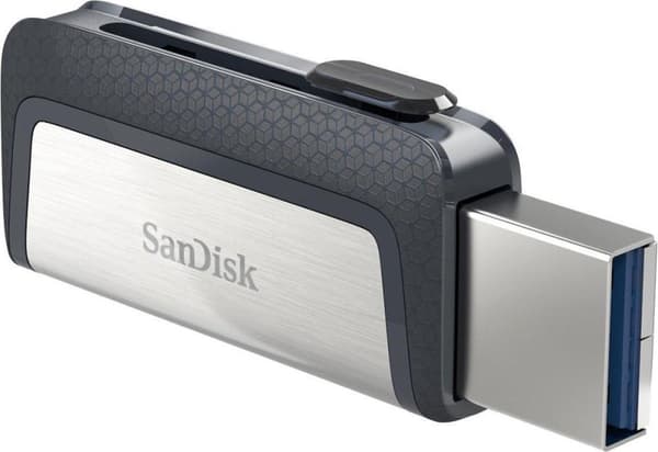Sandisk Ultra Dual Drive USB Type-C USB-minne 32 GB USB Type-A / USB Type-C 3.2 Gen 1 (3.1 Gen 1) Svart, Silver