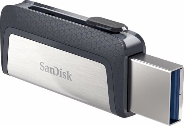 Sandisk Ultra Dual Drive USB Type-C USB-minne 32 GB USB Type-A / USB Type-C 3.2 Gen 1 (3.1 Gen 1) Svart, Silver